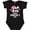AB-Black, variant on Inktastic Happy Valentines Day Girls Skull Girls Baby Bodysuit