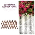 thumbnail image 3 of Minkissy Rustic Decor Fence Brown Wood Garden DIY Fence 1Set for Yard Decor, 3 of 7