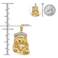 thumbnail image 3 of Charm America - Gold Large Jesus Head Pendant - 10 Karat Solid Gold, 3 of 4