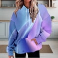 thumbnail image 2 of Bovemsi Sweatshirt for Women Large Hoodie With Gradient Print Plus Size Long Sleeved Sweater Pullover Autumn Pocket Clothes Comfort Hoodie, 2 of 9