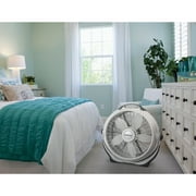 Lasko Wind Machine 20 Pivoting Floor Fan with 3 Speeds, Gray, A20301