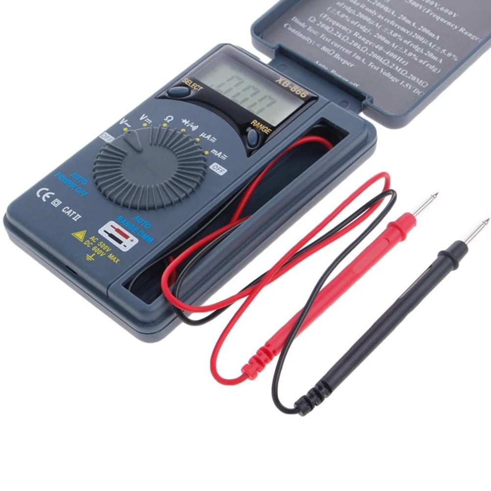 Xb866 Auto Range Lcd Voltmeter Tester Tool Ac/Dc Pocket Digital Multimeter