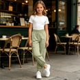 thumbnail image 5 of Avtoify Boys Pants Children's Solid Color Elastic Waist with Side Pockets Slim Sports Sweatpants Long Pants for Kids, 5 of 9