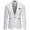 White, variant on Fgnfyis Blazer for Men Solid Color Casual Small Suit with Slit for Wedding Banquet Mens Suit Jacket Mens Jacket Blue XXXL