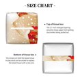 thumbnail image 5 of Rateoe Christmas Snowman Gift Pattern Tissue Box Cover, Modern Square Decorative Leather Facial Paper Case Organizer Holder Dispenser 5X5X5'', 5 of 8