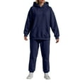 thumbnail image 5 of Women's Oversized Hoodie & Sweatpants Set - Cozy Matching Loungewear Tracksuit with Kangaroo Pocket, 5 of 6