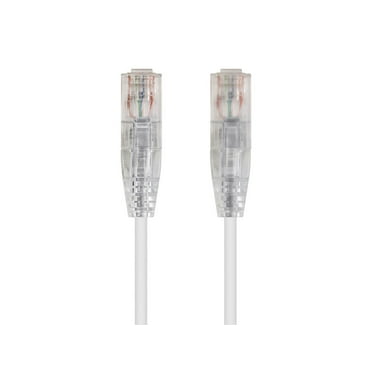 Monoprice SlimRun Cat6 28AWG UTP Ethernet Network Cable, 7ft White