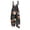 Navy, variant on Womens Halloween Overalls Spiderweb Castle Wide Leg Backless Horror Jumpsuits Witch Hat Candy Sleeveless Spooky Overalls, S