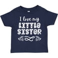 thumbnail image 3 of Inktastic I Love My Little Sister with Hearts Boys or Girls Toddler T-Shirt, 3 of 5