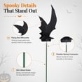 thumbnail image 7 of Halloween Bat Garden Stakes Outdoor Yard Spooky Decor, PVC Flying Bat Yard Stakes for Lawn Garden Flower Bed Halloween Outdoor Decorations 30 PCS (bat 5.91 inches + pole 9.84 inches), 7 of 7