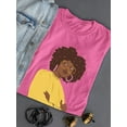 thumbnail image 3 of Melanin Lineless Art T-Shirt Women -Smartprints Designs, Female 3X-Large, 3 of 4