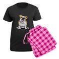 thumbnail image 5 of CafePress - Cute English Bulldog Women's Dark Pajamas - Women's Short Sleeve Print T-Shirt and Pants Dark Cotton Pajama Set, 5 of 7