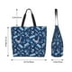thumbnail image 5 of Balery Blue Bus Bolsa Tote Estilo Estético con Cremalleras, Bolsa de Hombro, Bolsa de Compras Grande y Plegable, 5 of 8