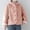 Pink, variant on AOOCHASLIY Women Coat Women Long Sleeved with Pockets Windproof and Warm Long Plush Hooded Short Jacket