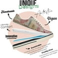 thumbnail image 5 of Dogo Vegan Leather Sneakers for Women - Handmade and Unique Fashion Sneakers for Women, Paris Mon Amour Design, Size 8, 5 of 5