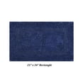 thumbnail image 3 of Better Trends 21" x 34" Premium Bathroom Rug Mat, 100% Cotton, Extra Soft Tufted Door Mat, Water Absorbent & Reversible Bath Mat (Navy) Lux Collection, 3 of 5