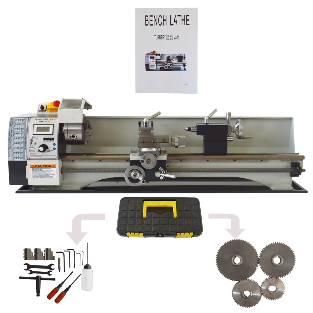 Details about   Wood Lathe 12"x18" Digital Readout Benchtop 550W Stability Top Drive 500-3800RPM 