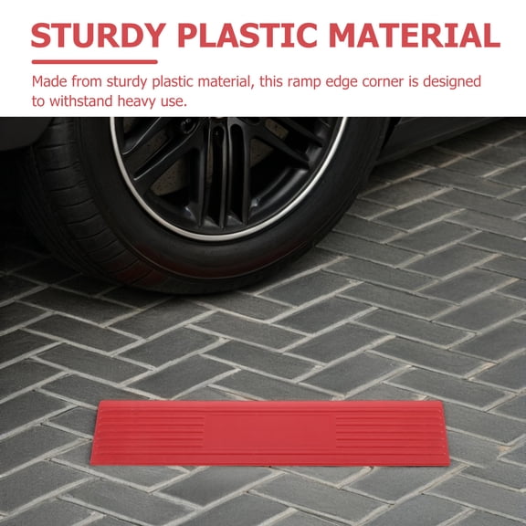 LOLIPPYY Bathroom Access Ramp Ramp Red Plastic Anti-Slip 1Set