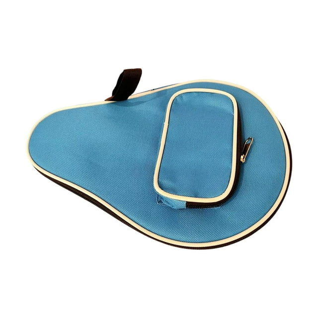 Funda para pala de pong, bolsa de almacenamiento versátil, funda protectora para principiantes, deportistas, jugadores de competición y viajes. azul