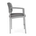 thumbnail image 4 of Lenox Steel Reception Waiting Room Hip Chair / Silver Steel / Gray / Gray, 4 of 5