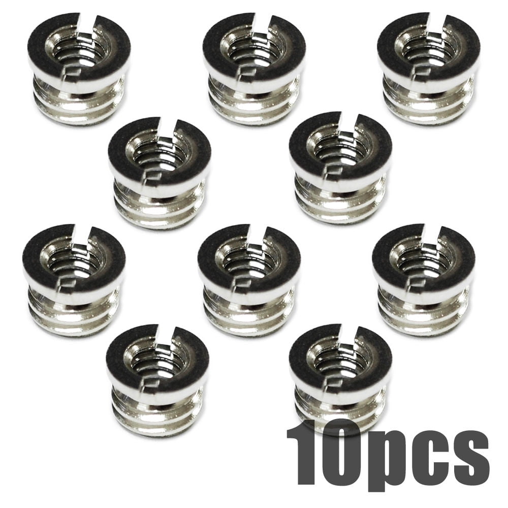 LS Photography 10 PCs Brass 3 8 16 To 1 4 20 Convert Screw Adapter ls-photography-10-pcs-brass-3-8-16-to-1-4-20-convert-screw-adapter