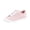 23#Pink, variant on Women Lightweight Flat Walking Sneakers Classic Canvas Upper Lace Up Low Top Non Slip Daily Shoes