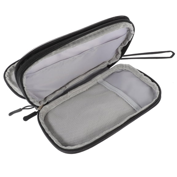CATIEBYE Travel Electronic Organizer Black Compact Storage for Cables and Chargers