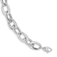 thumbnail image 1 of 14k White Gold Link Bracelet Fancy, 1 of 7