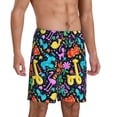 thumbnail image 2 of Sikiie Colorful Air Balloons1 Mens Pajama Shorts, Lightweight Lounge Pant with Pockets Soft Sleep Pj Shorts for MenX-Large, 2 of 6