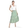 thumbnail image 1 of Falda midi de lino Roman Fashion /Juvenil, 50061 (Pistache) verde claro CH, 1 of 5