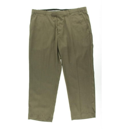 Mens Classic Fit Flat Front Dress Pants
