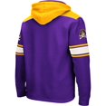 thumbnail image 3 of Men's Colosseum Purple ECU Pirates 2.0 Lace-Up Pullover Hoodie, 3 of 3