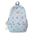 thumbnail image 1 of Mochila Escolar Fresa Japonés Pequeña Y Fresca para Estudiantes Secundaria Mujer () Azul, 1 of 9