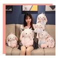 thumbnail image 4 of 1 pieza pequeño conejo blanco de peluche lindo vestido de princesa muñeca de conejo año del conejo mascota muñeca actividad regalo regalo femenino (rosa, 32 cm) Sincero Electrónica, 4 of 5