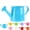 Blue, variant on 1L Metal Watering Can with Long Spout, Small Watering Can for Indoor Outdoor Plants, Galvanized Steel Gardening Watering Pot