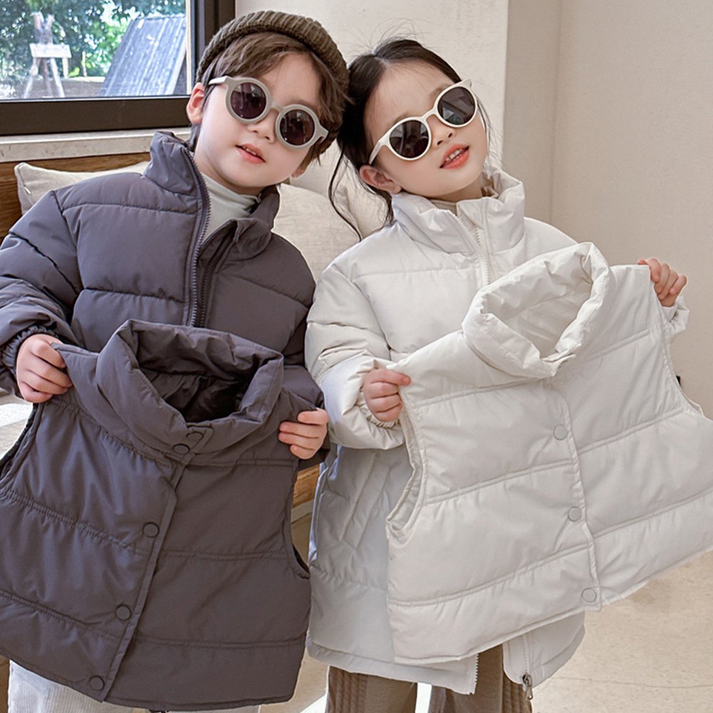 Manteau D'hiver Enfant Garçon Fille – Veste Chaude Rembourrée à Capuche, 1 à 6 Ans