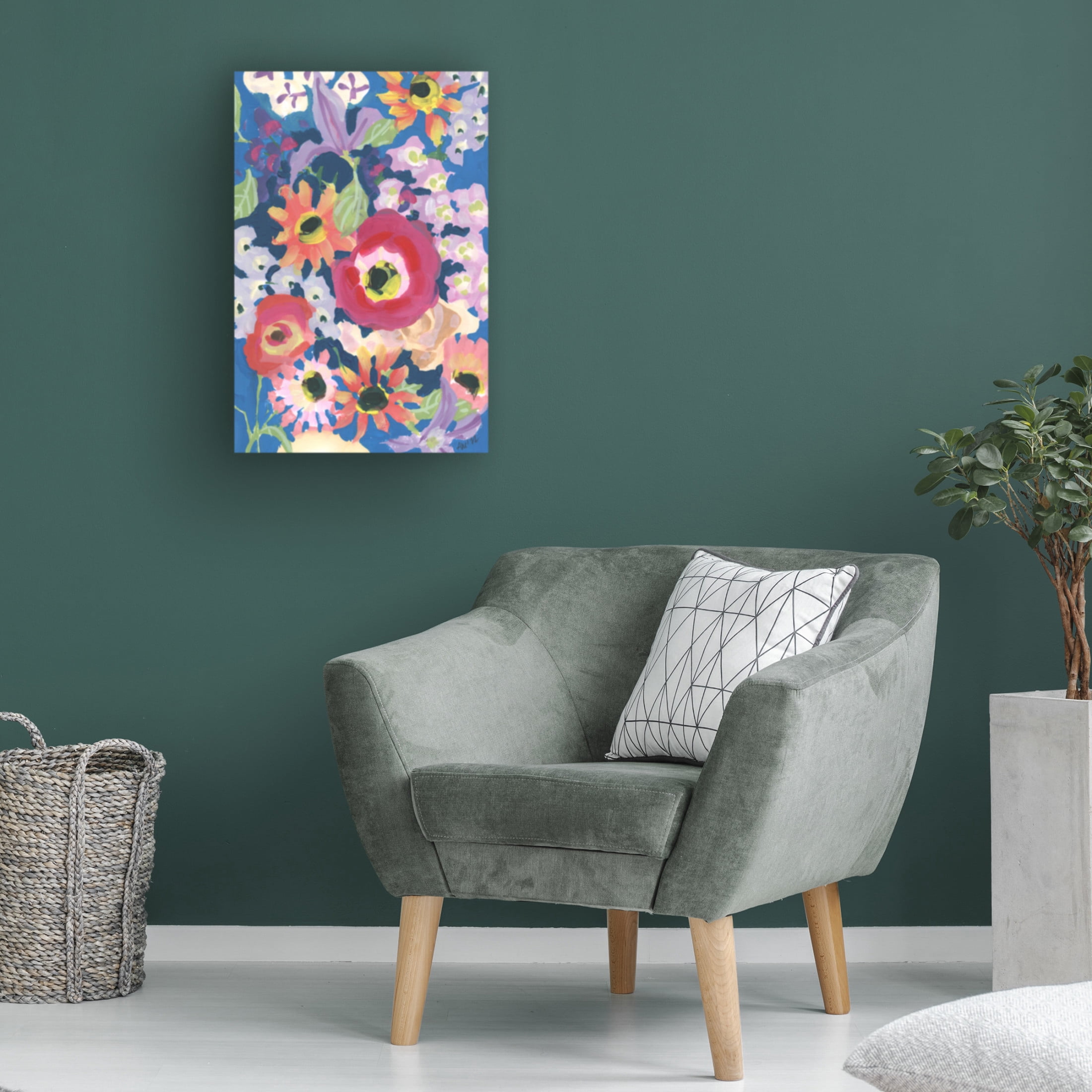 Trademark Fine Art Ania Zwara Viva MAgenta Poppy Canvas Wall Art