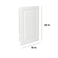 thumbnail image 3 of American Pride Recess-Mount Medicine Cabinet, 16 x 26 in., Rectangle Steel Body, Raised Panel, White, 3 of 6