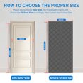 thumbnail image 2 of Magnetic Thermal Insulated Door Curtain for 38x82 inch Doors - Blackout Draft Stopper with 44 Magnets, Heavy Duty Oxford Fabric for Winter & Summer, Reduces Energy Costs (Grey), 2 of 7