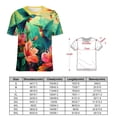 thumbnail image 2 of Flower Hummingbird Women's Short Sleeve T-Shirt Crew Neck Casual Summer Trendy Loose Fit Tops, 2 of 6