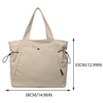thumbnail image 2 of Bolso de mano casual Color sólido Bolso de hombro de moda Bolso con cordón para mujer, 2 of 9