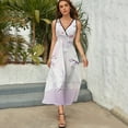 thumbnail image 3 of Japanese Ukiyo-e Cherry Blossoms Sleeveless Dress Dresses Women Summer Evening Dresses Ladies Bohemia Long Dresses, 3 of 9