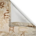 thumbnail image 3 of Ambesonne Astrology Kitchen Curtains, Zodiac Signs Grunge, 55"x39", Pale Brown and Caramel, 3 of 3