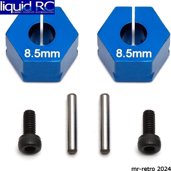 Associated 71014 Clamping Wheel Hex Blue T5M (2)