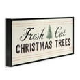 thumbnail image 3 of Fresh Cut Christmas Trees Vintage Winter Sign Holiday Graphic Art Framed Art Print Wall Art, 3 of 5