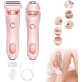 thumbnail image 1 of Proustore Rasoir, Razyo Rasoir Lissant, Rasoir Électrique 2 en 1 pour Femmes, Rasoir Électrique pour Femmes Étanche, Rasoirs Électriques pour Femmes Poils Pubiens-Rose, 1 of 7