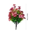 thumbnail image 3 of Artificial Orange Mum Topiary Outdoor Fall Decor with Ground Stake for Porch, Garden Planters, 3 of 7