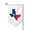 Sharp Corner, variant on Texas Flag Map Garden Flag Vertical Double Sided Yard Outdoor Decoration 12.5 x 18 Inch Fillet
