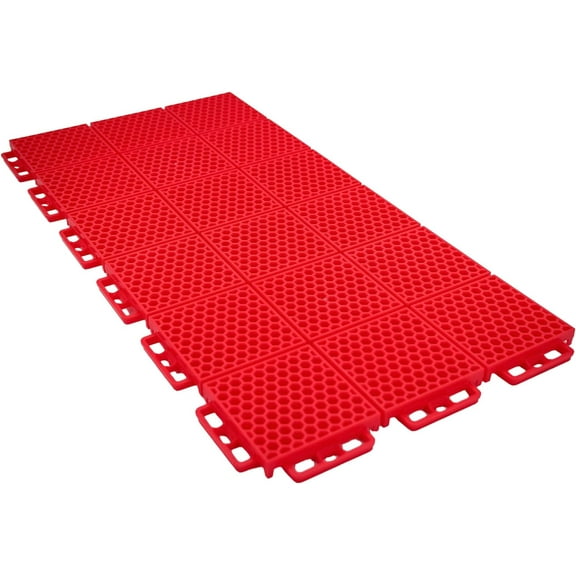 Caliber Products 13612-2 ProTech Smooth Flooring - Red - 24pz.