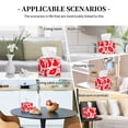 thumbnail image 7 of Rateoe Lips Kiss Pattern Tissue Box Cover, Modern Square Decorative Leather Facial Paper Case Organizer Holder Dispenser 5X5X5'', 7 of 7